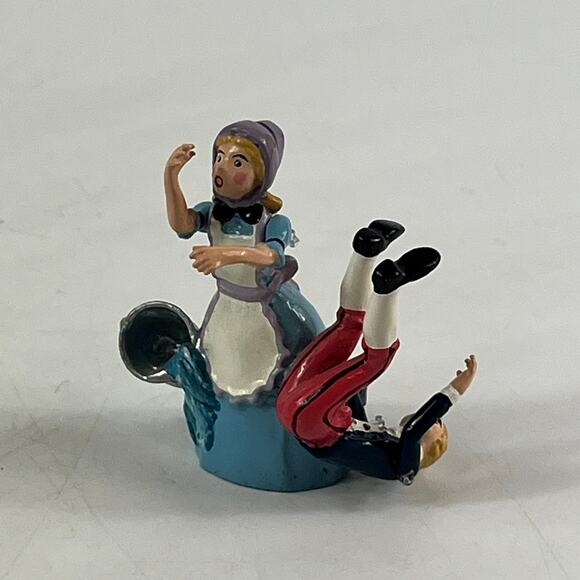 Vtg Jack And Jill Porcelain Nursery Rhyme Figurine Hand Painted Collectible - Picture 6 of 10